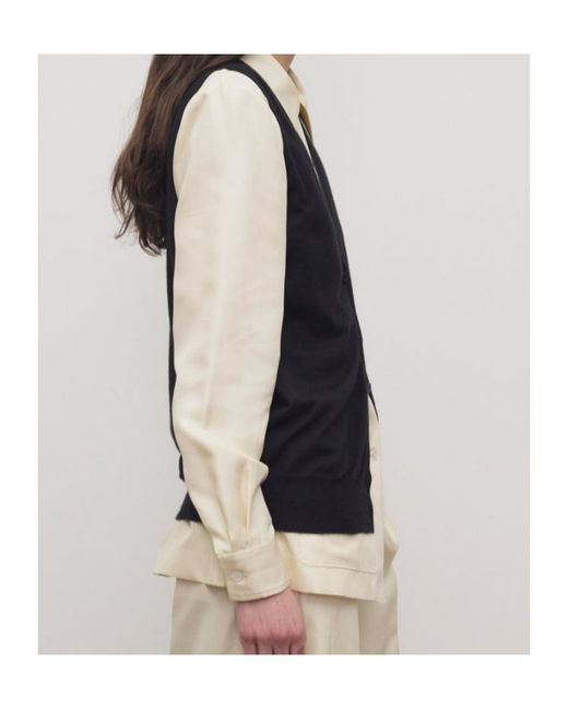 The Row Black Neel Vest