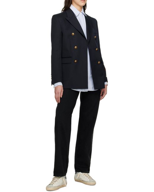 Golden Goose Deluxe Brand Black Star Embellished Wide Leg Jeans