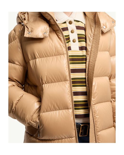 Moncler Natural Maire Hooded Short Down Jacket