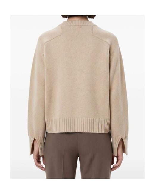 Soeur Natural Ribbed Crew-Neck Sweater