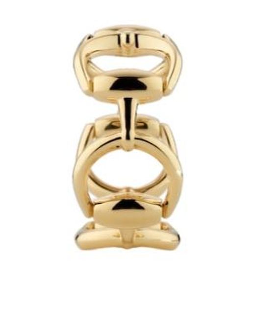 Gucci Metallic Horsebit 18K Ring
