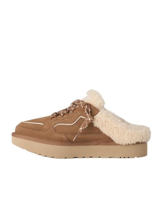 Ugg Brown Lowmel Mule Slip-On Sneakers