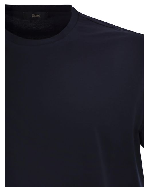 Herno Blue Crewneck Jersey for men