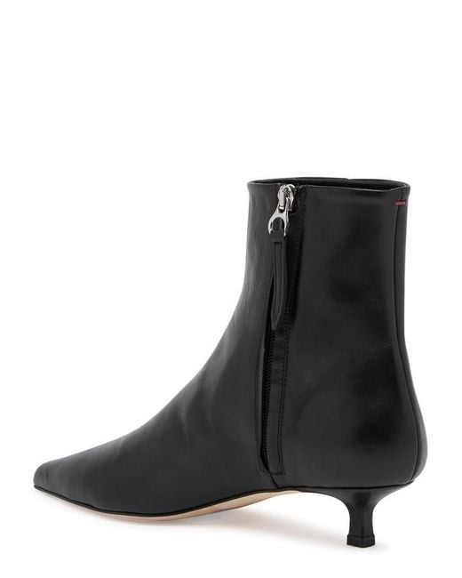 Aeyde Black Sofie Leather Ankle Boots