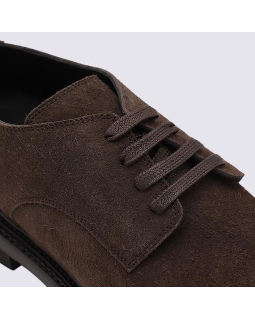 Moschino Brown Round Toe Loafers for men
