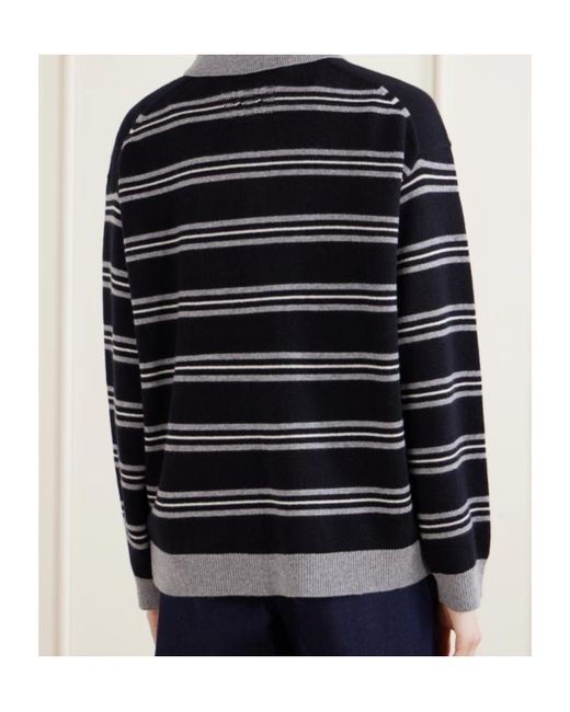 Nili Lotan Blue Striped Sweater