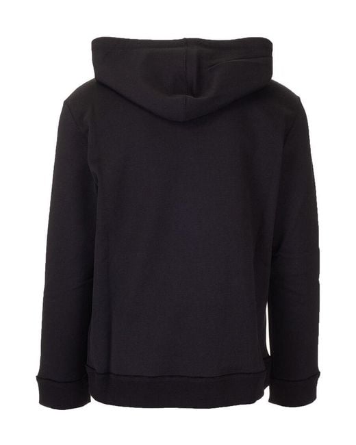 Valentino Black 2099 Logo Printed Hoodie for men
