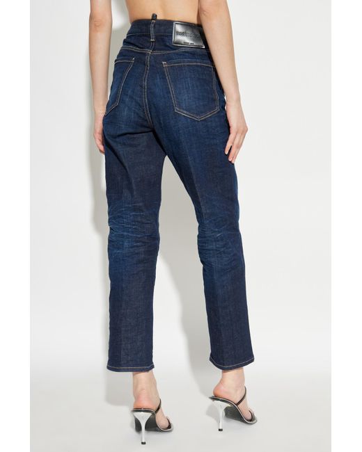 DSquared² Blue Boston Straight-Leg Jeans