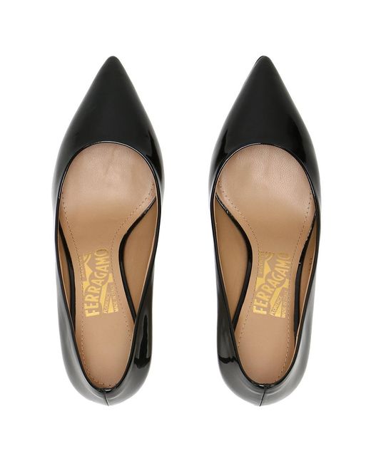 Ferragamo Black Pointed High Heels