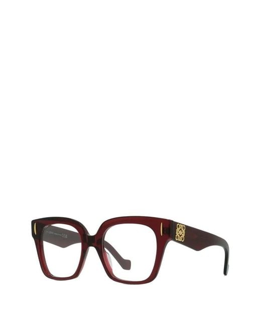 Loewe White Square Frame Glasses