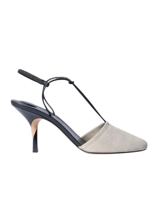 Jacquemus White Slingback High-Heeled Sandals