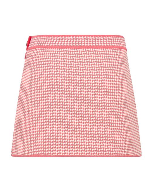 Dior Pink Iviera Flared Miniskirt