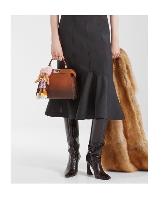 Fendi Brown Peekaboo Iseeu Small Tote Bag