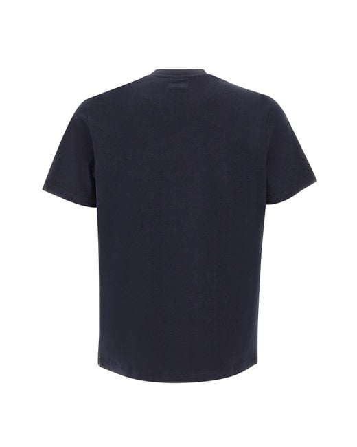 Paul & Shark Blue Logo Crew-Neck T-Shirt for men