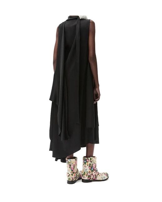 Loewe Black Ruffle Dress