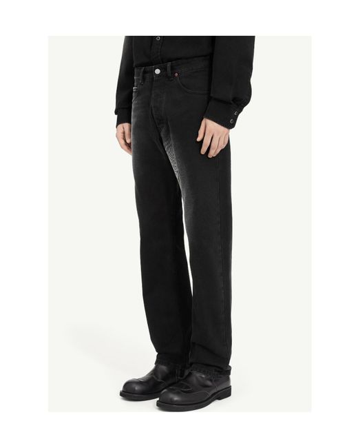 MM6 by Maison Margiela Black Straight-Leg Jeans for men