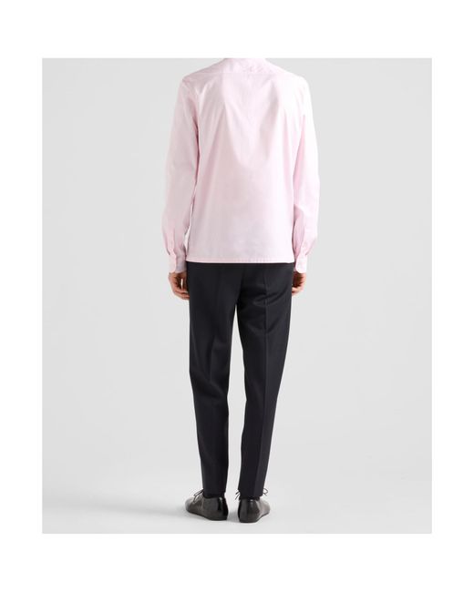 Prada Blue Wool Pants for men