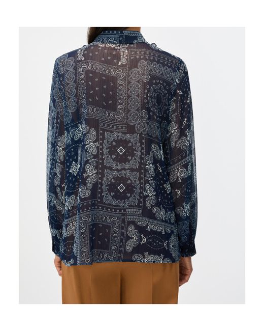 iBlues Blue Printed Shirt