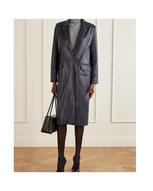 Nour Hammour Blue Long-Sleeved Coat