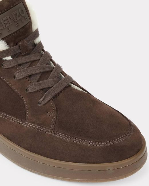 KENZO Brown Dome Sneakers for men