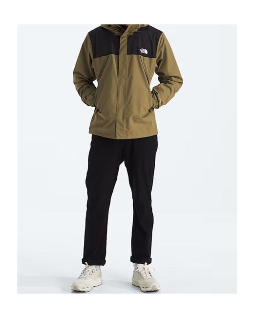 The North Face Green Antora Logo Hooded Jacket for men