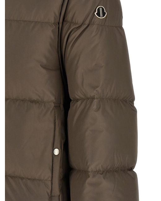Moncler Green Moncler Rick Owens Zip-Up Down Jacket for men