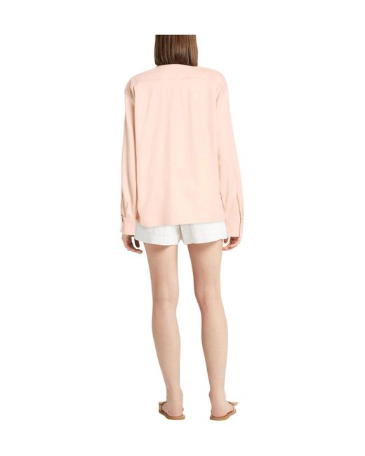 Max Mara Pink Solid Colour Shirts