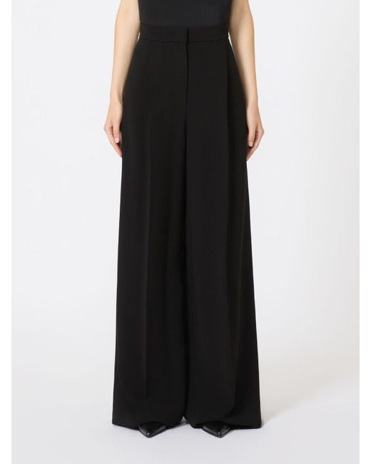 Max Mara Black Compact Cady Trousers