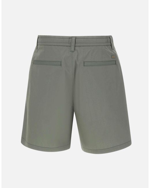 Boss Gray Drawstring Chino Shorts for men