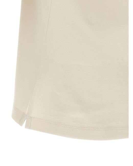 Brunello Cucinelli White Cotton Polo Shirt for men