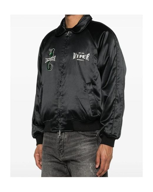 Represent Black Bomber Jackets for men