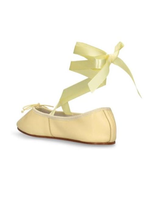 Repetto Metallic Strap-Up Ballet Shoes