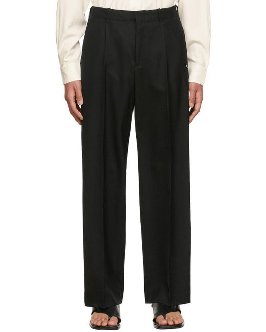 Our Legacy Black Pleated Pants for men