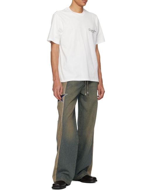 Amiri Gray Star-Detail Jeans for men