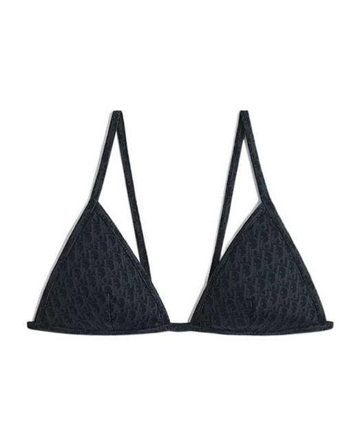 Dior Black Iviera Bikini Top
