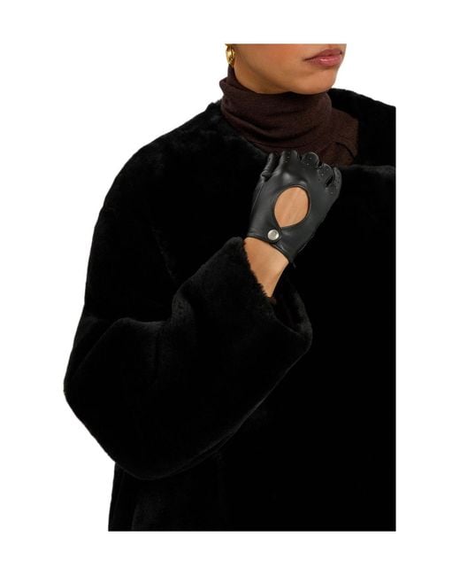 Totême  Black Shearling Coat