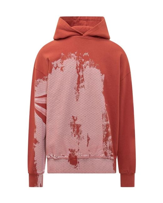 A_COLD_WALL* Red A-Cold-Wall* Graphic Hoodie Sweater for men