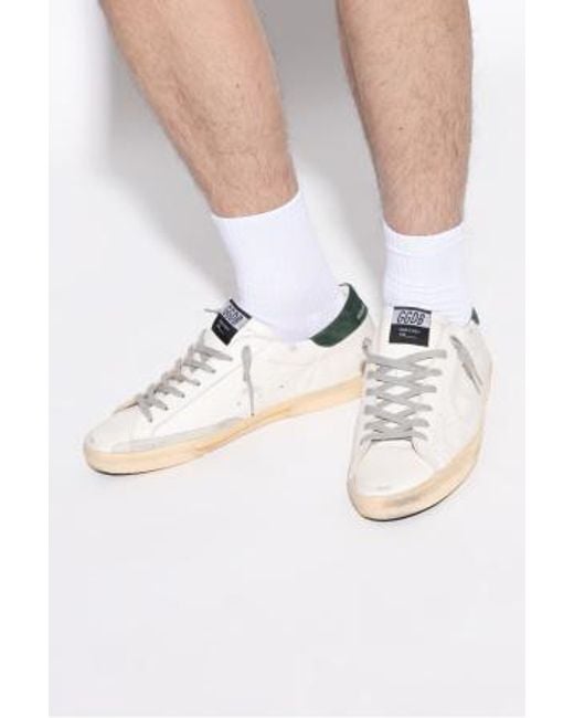 DSquared² White Distressed Lace-Up Sneakers for men