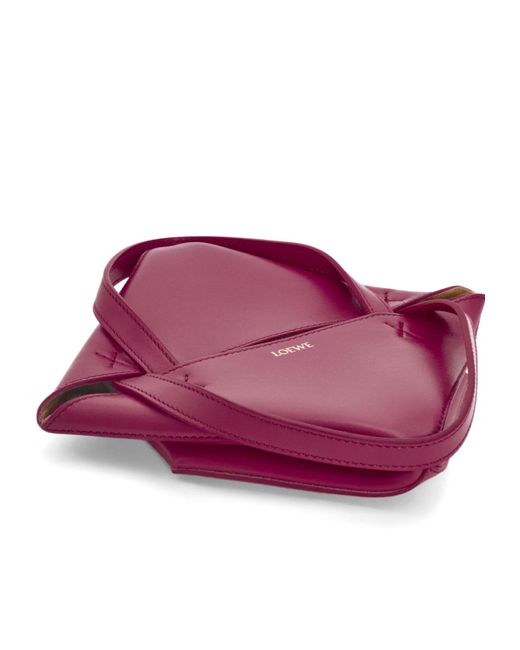 Loewe Purple Mini Puzzle Fold Tote