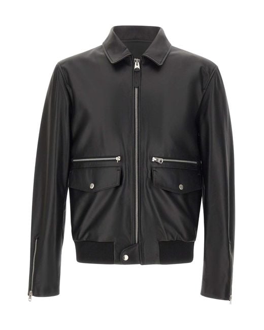 Mackage Black Jakari Zip Bomber Jacket for men
