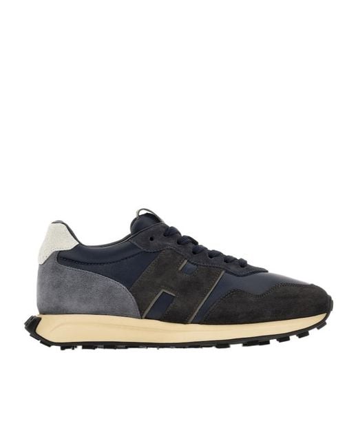 Hogan Blue H601 Side H Patch Sneakers for men