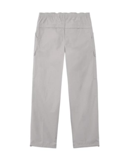 Stone Island Gray Loose Cargo Pants for men