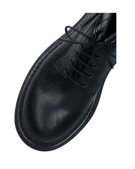 Premiata Black Round Toe Martin Boots for men