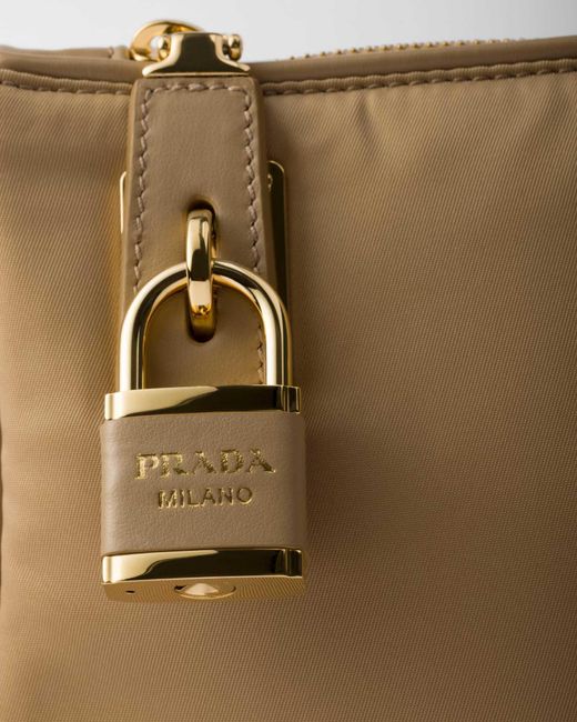Prada Natural Re-Nylon Small Shoulder Bag