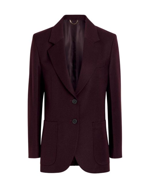 Victoria Beckham Purple Versatile And Slim-Fit Blazer