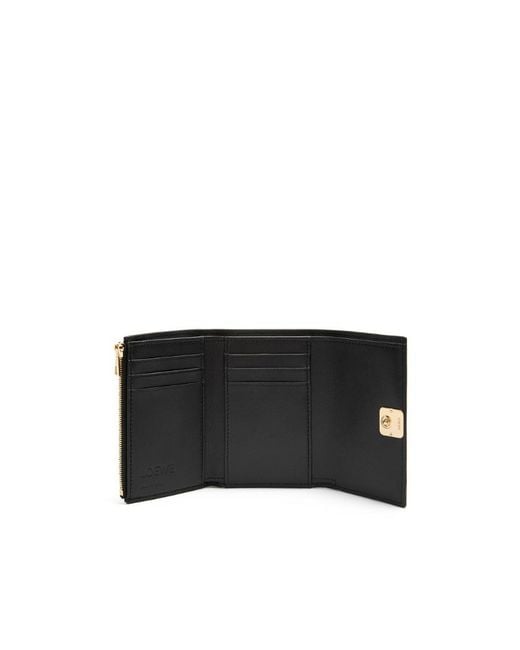 Loewe Black Anagram Puffer Foldover Wallet