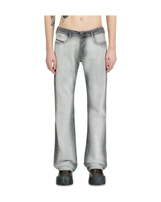 DIESEL Gray 2007 Zatiny Bootcut Jeans for men