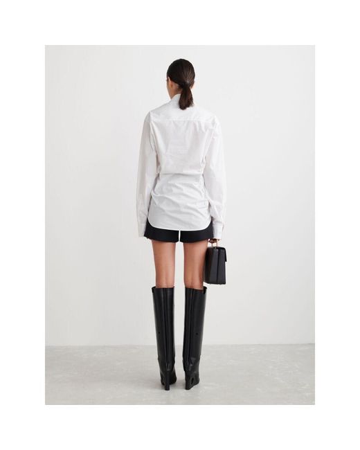 Off-White c/o Virgil Abloh White Poplin Wrap Shirt