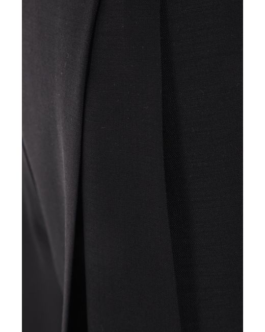 Prada Black Mohair-Blend Trousers