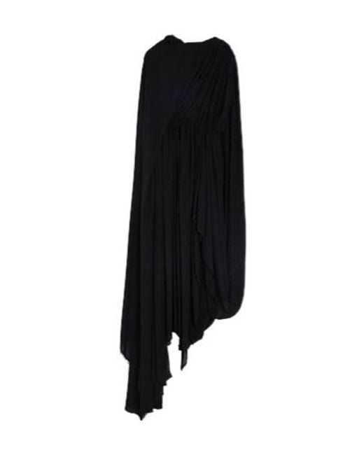 Balenciaga Black Solid-Color Long-Sleeved Dress